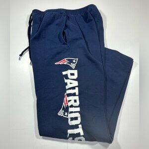 New England‎ Patriots Sweatpants Mens Medium Blue Fleece Majestic NFL  Pockets
